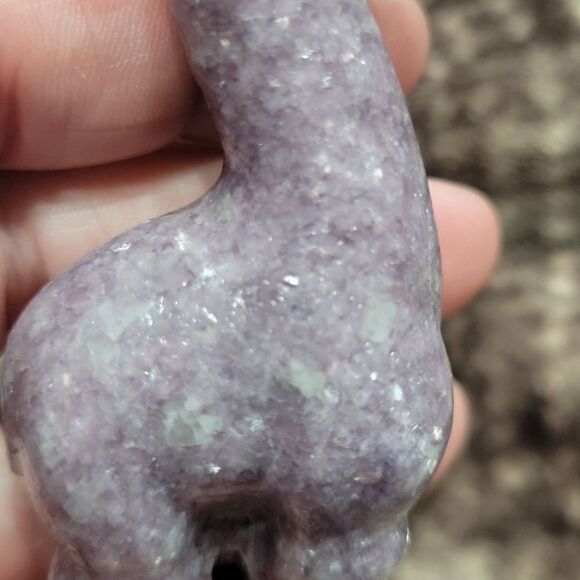 Lepidolite & Jade Baby Giraffe - Picture 10 of 14